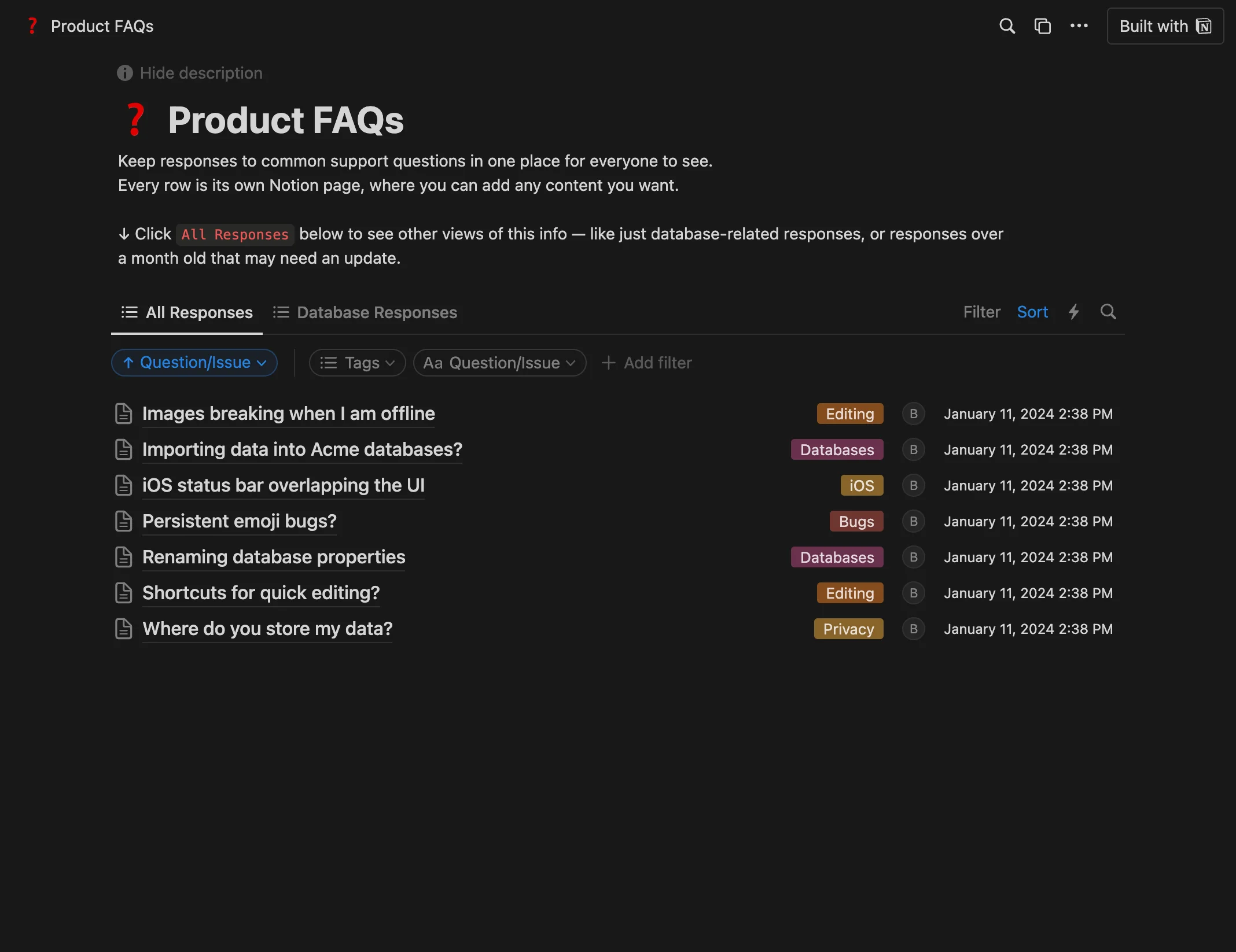 Product FAQs